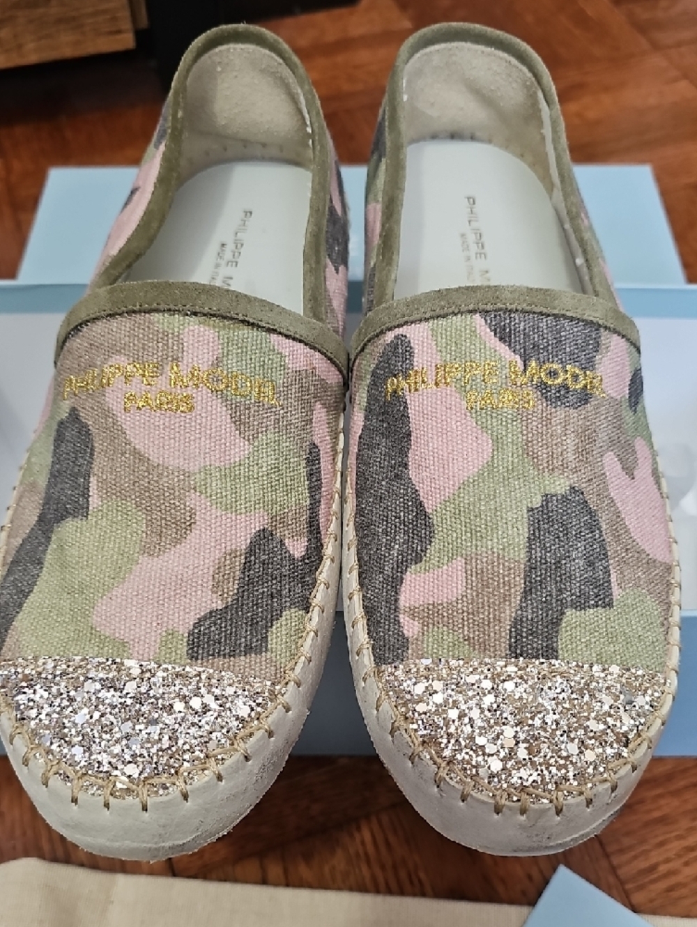Philippe Model Cream Espadrilles